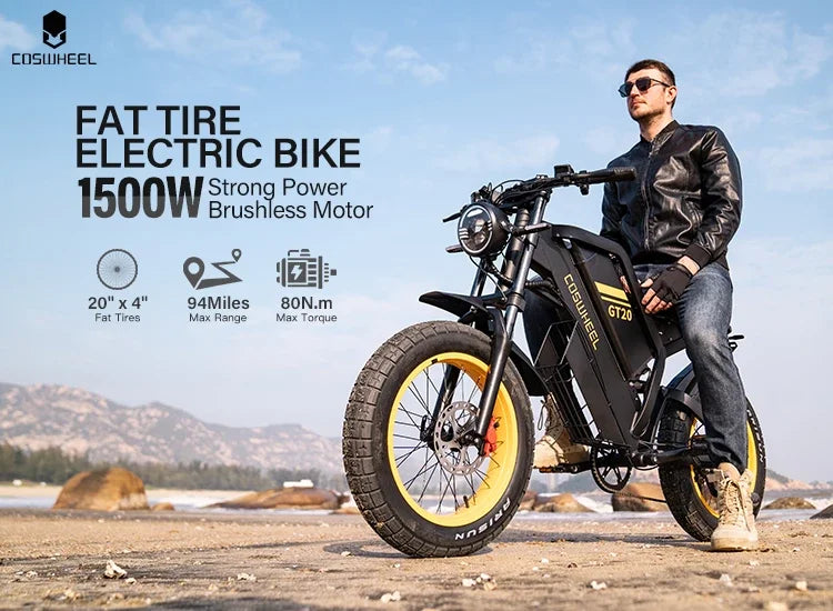 Coswheel GT20 High Speed Adults Electric Dirt Road Bike Electric Mountain Bike EU US UK Stock for Women City Ebike Electric Bike