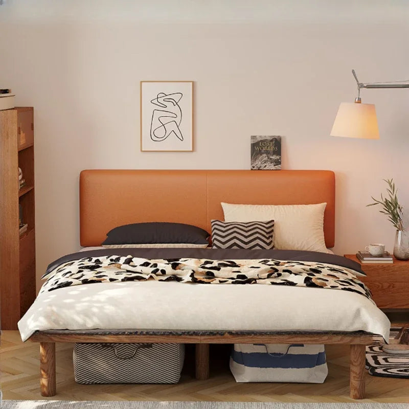 European Modern Bed Frame Double Storage Bedroom Full Size Bed Frame Headboard Nightstands Mobili Per La Casa Home Furniture