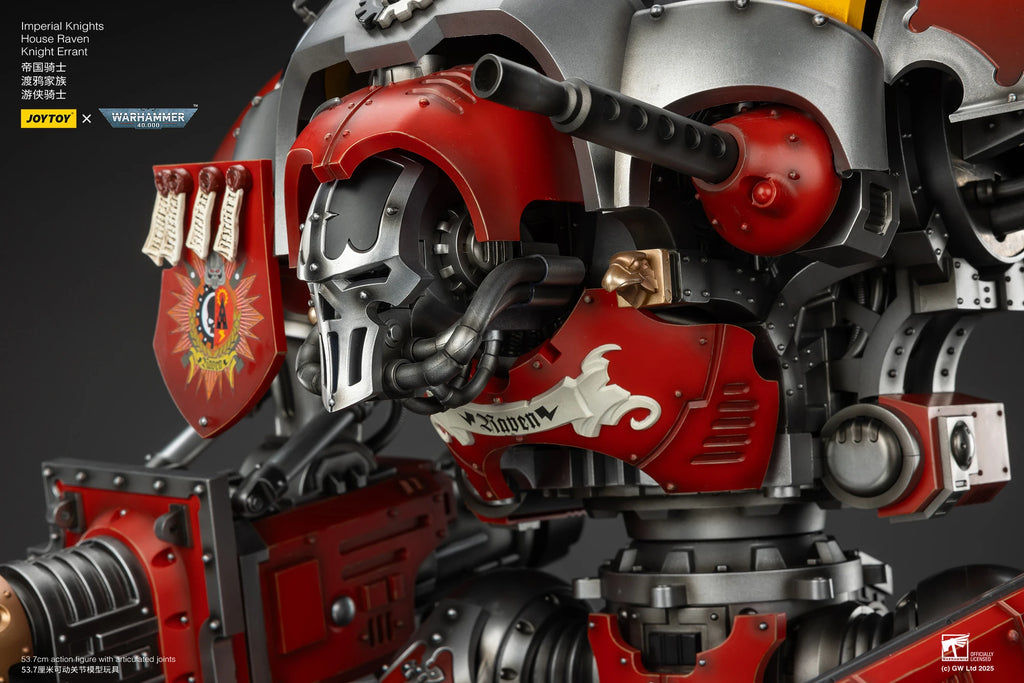 JOYTOY Warhammer 40K 1/18 Imperial Knights House Raven Knight Errant House Terryn Paladin Anime Figures Toys Mech Model