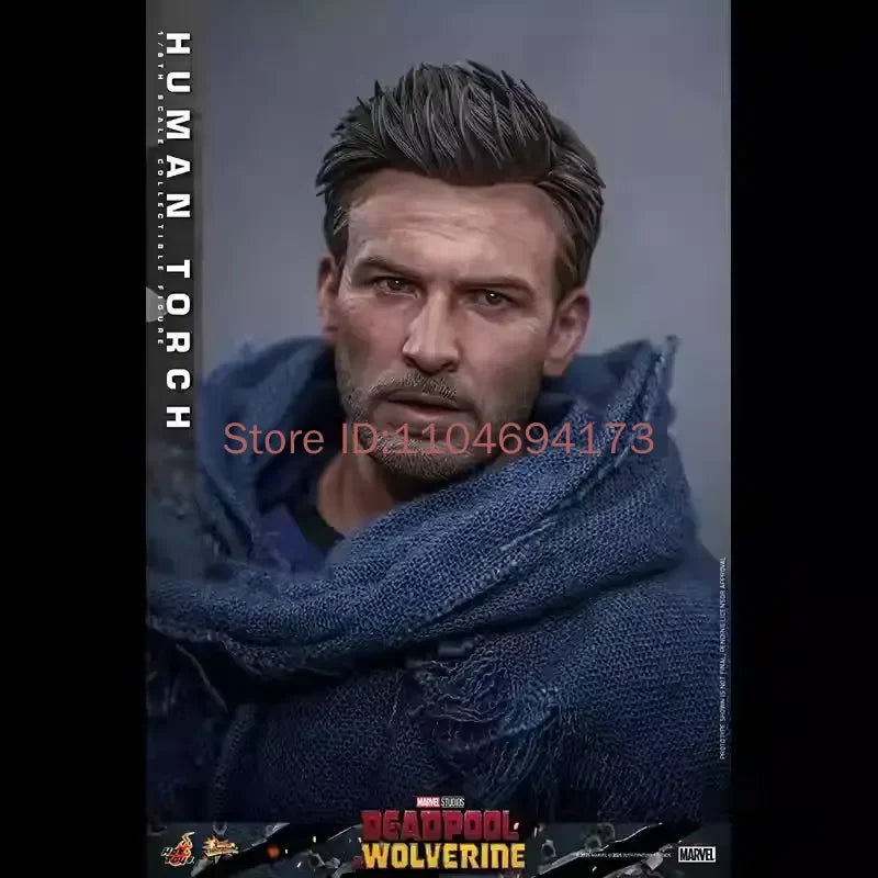 Hottoys MMS789 Marvel Human Torch Action Figure - Collectible Detailed Movie Model Deadpool & Wolverine Adult Collectors Item