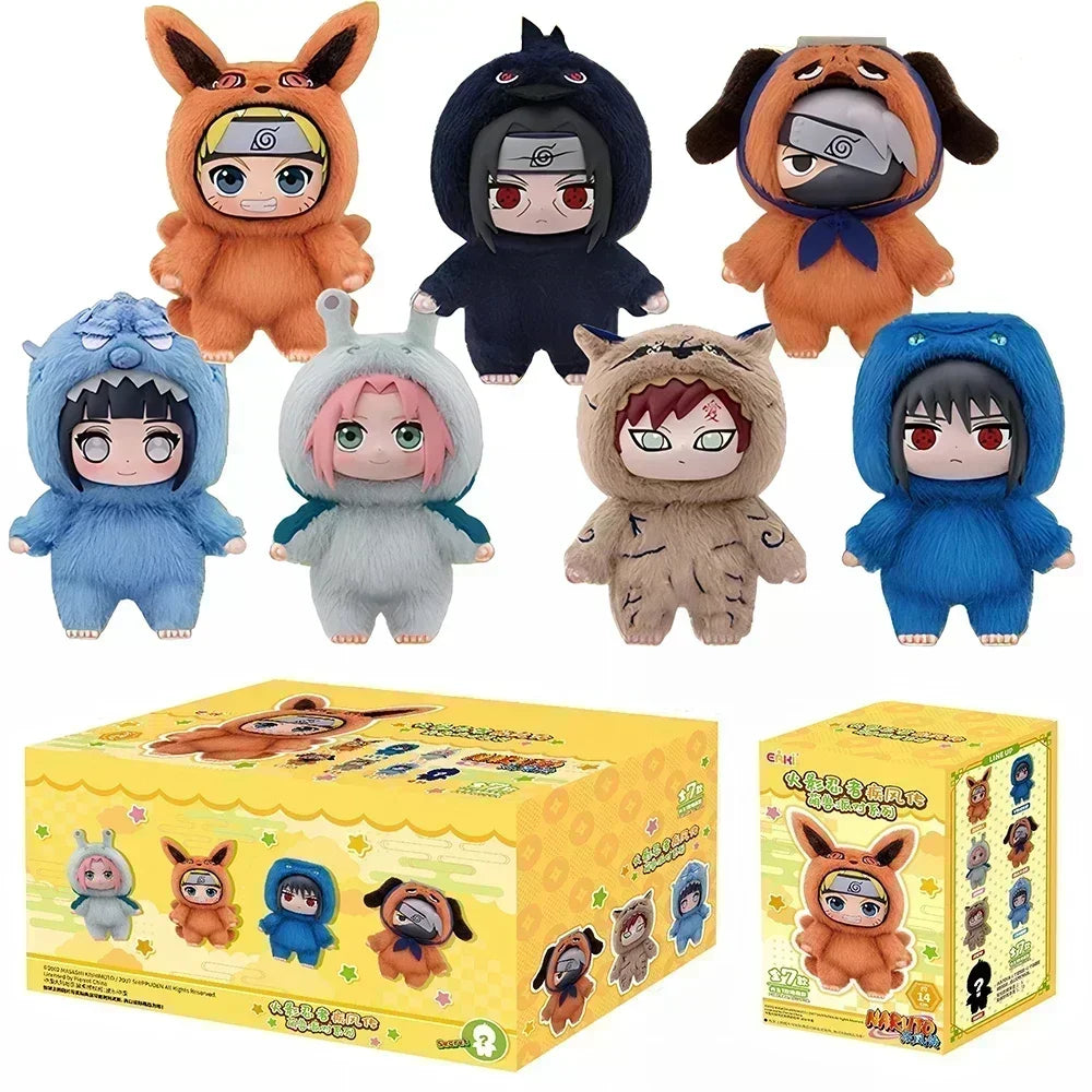 Original Eaki Naruto Blind Box Shippuden Beast Party Series Plush Doll Cute Hand-Made Custom Gift Ornaments For Men And Women