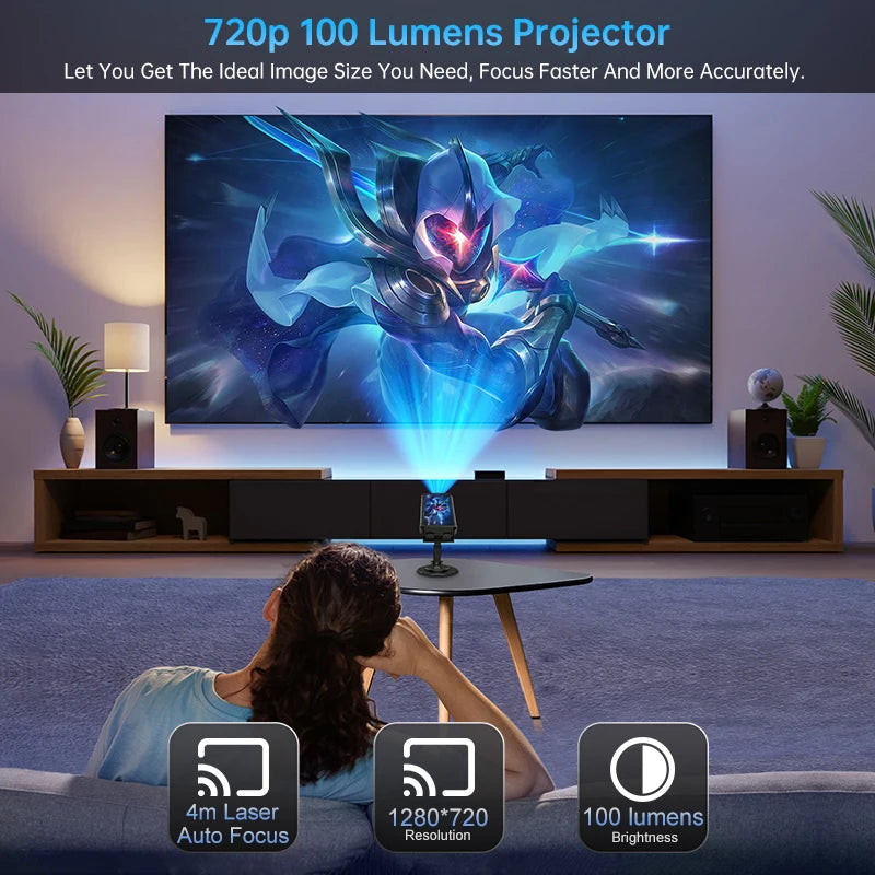 Unihertz 8849 Tank 4 Pro 5G Projector Smartphone 36GB 1TB Dimensity 8300 Android 14 Phone 11600mAh 720P Projector 100 Lumens