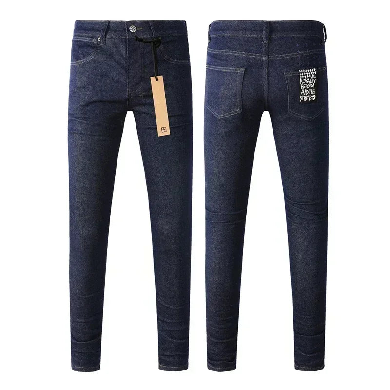 2025 KSUBI Men Personality Multi-style Low Rise Elastic Skinny Denim Pants American Style Ripped Trousers Jeans