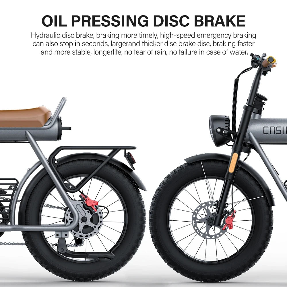 Motor Electric Bicycle 48V 25AH Battery Max Speed 55 MPH Electric Bike E-Bike Electric Motorcycle