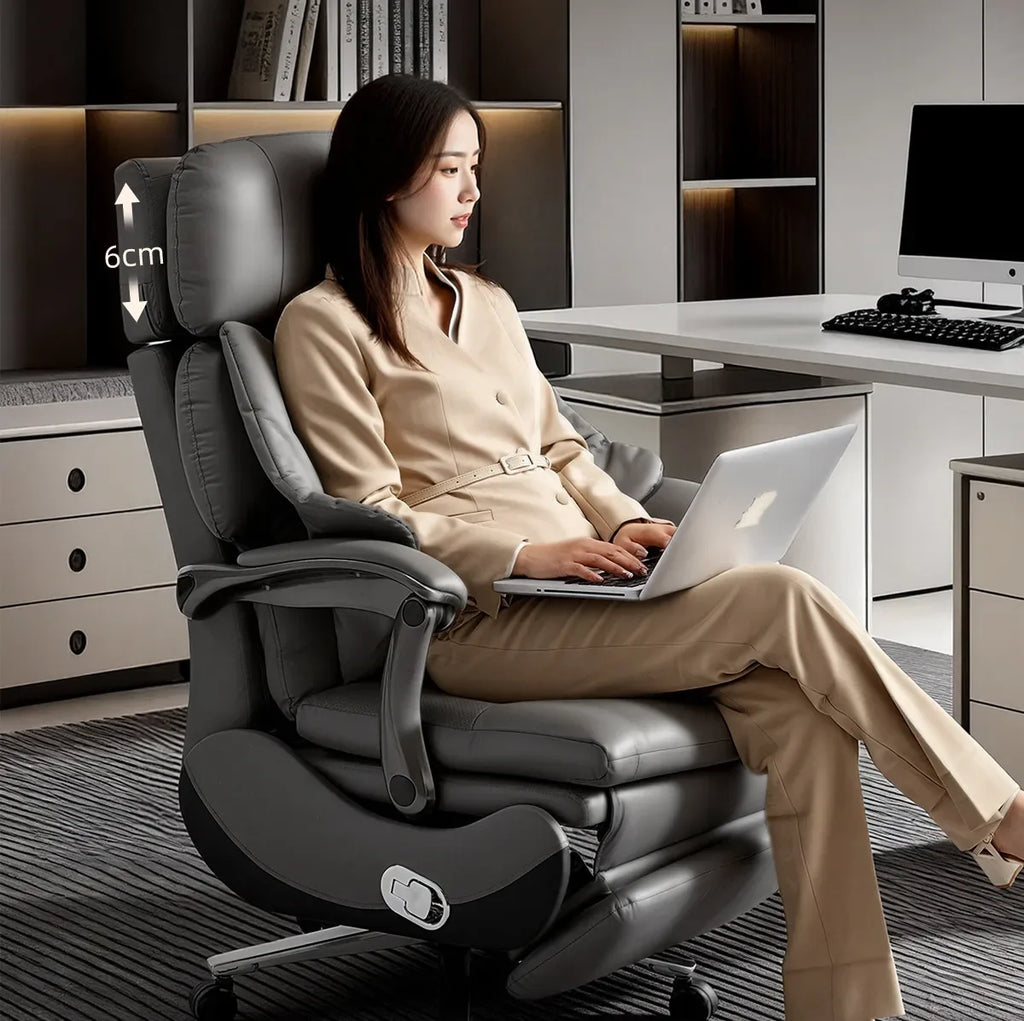 Hot sales Multi functional genuine leather elegant luxury gaming chairs cadeira gamer home furniture Ergonomically designed offi
