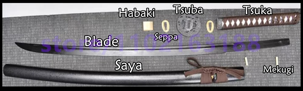Very Good Chinese Jian Han-Jian Sword Handmade Feather Pattern Damascus Steel Blade Full Tang Ebony Sheath Copper Brass Fittings