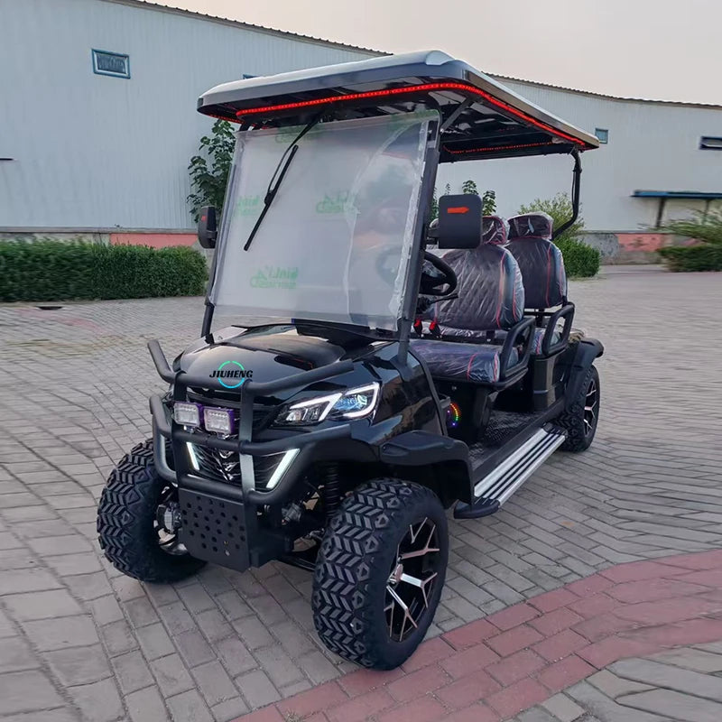 High Performance New Road 6 Wheel Drive Street Legal Club Car Electric Golf Cart Buggy 30-50Km/h Front Disc Brakes80-100km Range