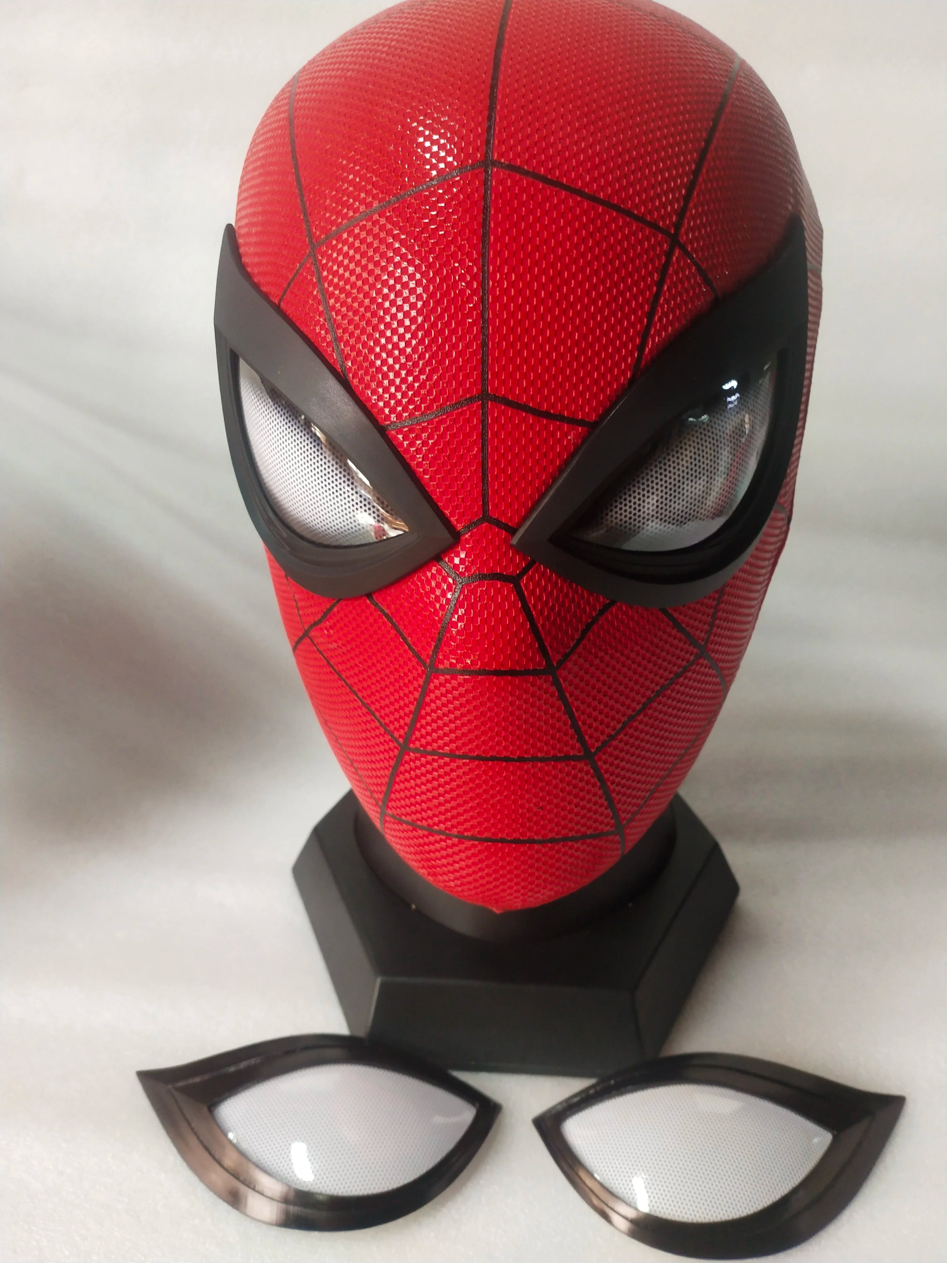Full Head PS4 Spider-Man Mask with A Pairs of Eyes playstation 4 spider-man Game Restoration Handmade Silk Screen Printing