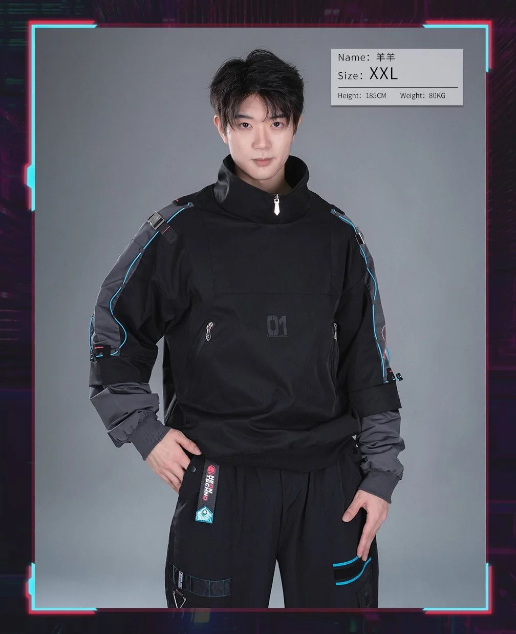 Moeyu Hatsune Miku Men Women Sweashirt Stand-up Collar Jacket Coat Male Fake Two Pieces T-shirt Vocaloid Cosplay Costume Casual
