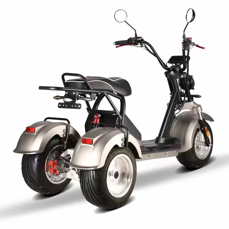 D185 Clark is hot selling Modern Style Fat Tire 60v Golf  Adult 3 Wheel Electric  Tricycle Citycoco with Pedals