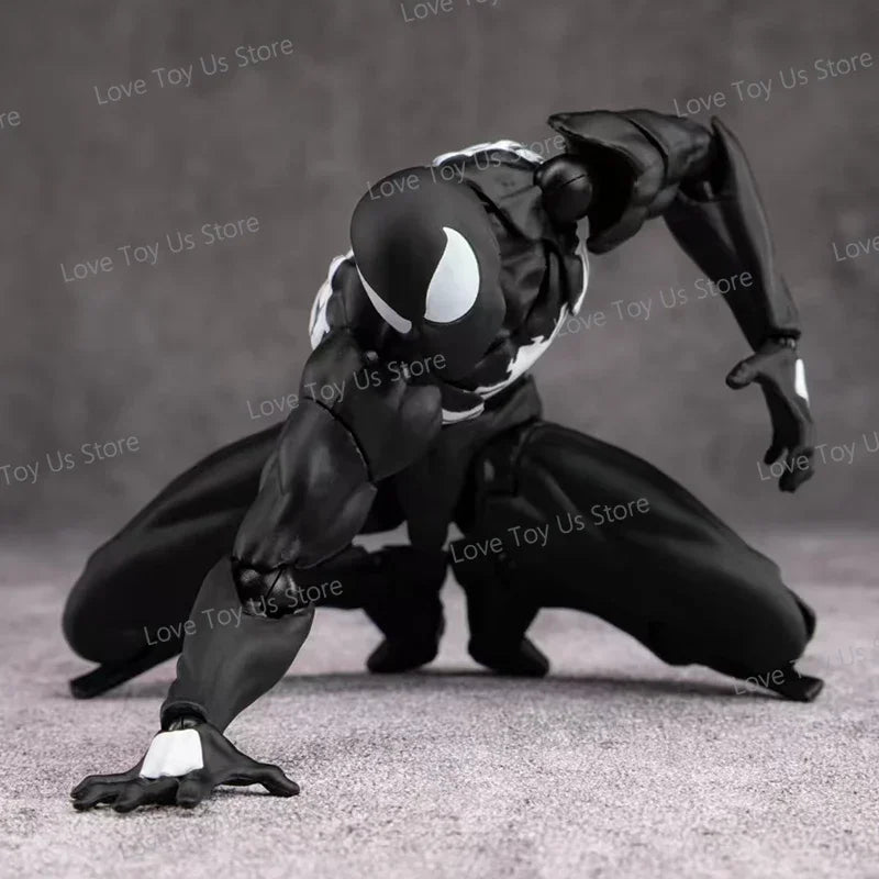Mess Toys Spider-Man Symbiote Black Suit – Neighbor & Scarlet Spider Anime Action Figure – In Stock Gift Toy