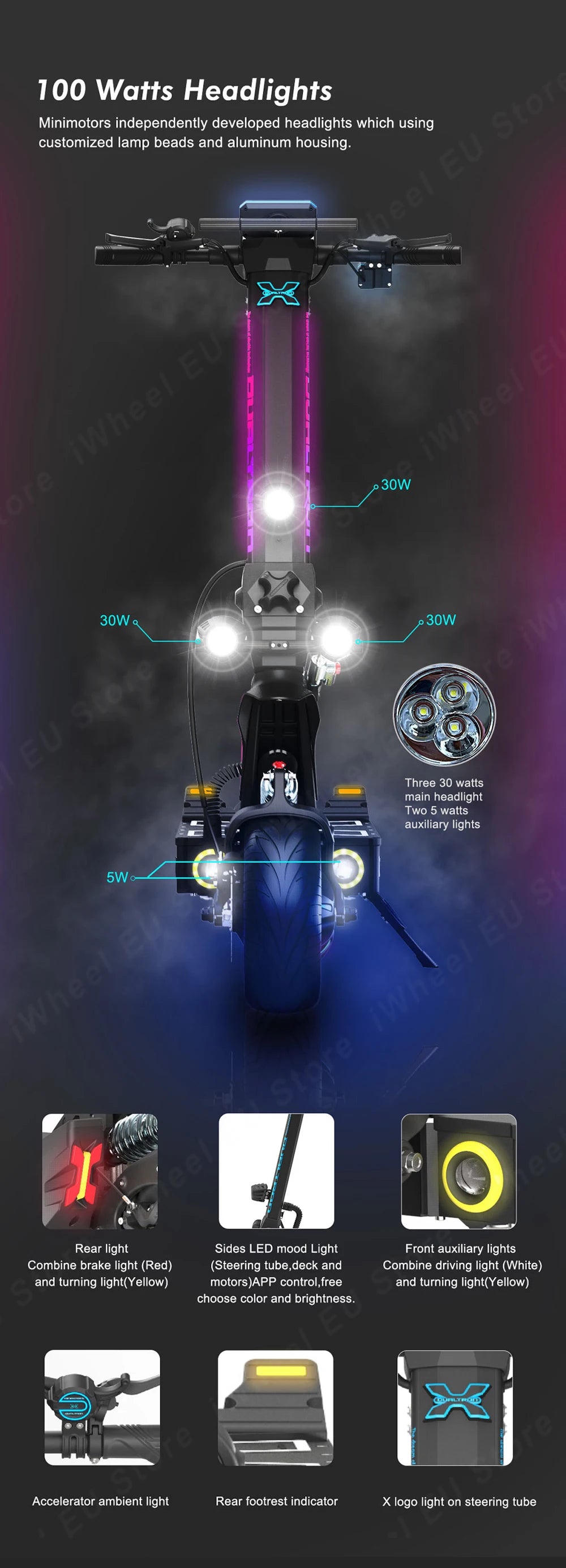 Original Dulatron X Limited 84V 60Ah 2*2800W Dual Motor Top Speed 110km/h EY4 Display Dualtron X Limited Electric Scooter