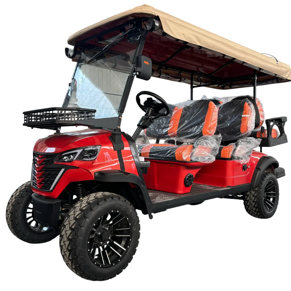 Top Sales Newest Adult 48V 60V 72V Electric Golf Buggy 4 Wheel 2/4/6/8 Seater Off Road Car Electric Golf Cart