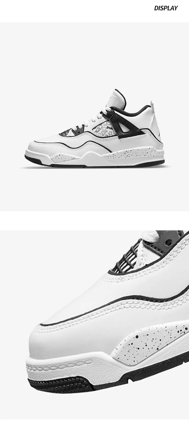 Nike Authentic Jordan 4 AJ4 Girls' Basketball Shoes DC4100-100