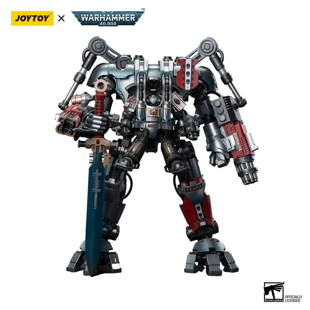 JOYTOY Warhammer40k 1/18 Action Figure Mecha Grey Knight Nemesis Dreadknight Anime Figures Toys Model Gift