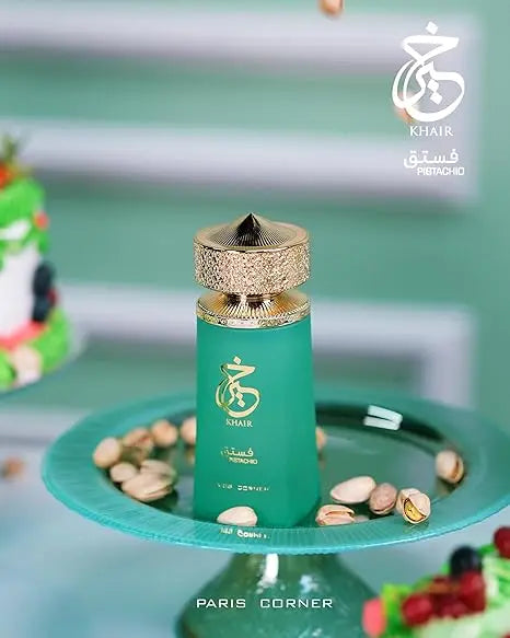 Paris Corner Pistachio Khair Unisex Perfume 3.4 Fl Oz Edp for Men and Women Long Lasting Fragrance Natural Perfume Cologne