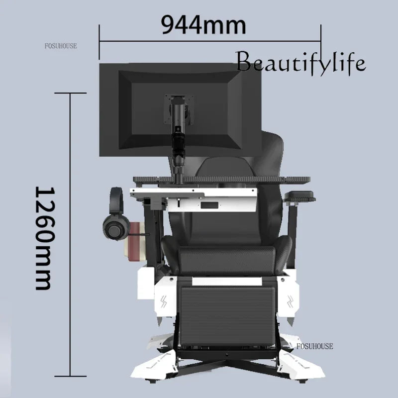 Office Chairs Zero Gravity Notebook Cockpit Gaming Chair Multifunctional Comfortable Computer Chair Lazy Cockpit Integrated