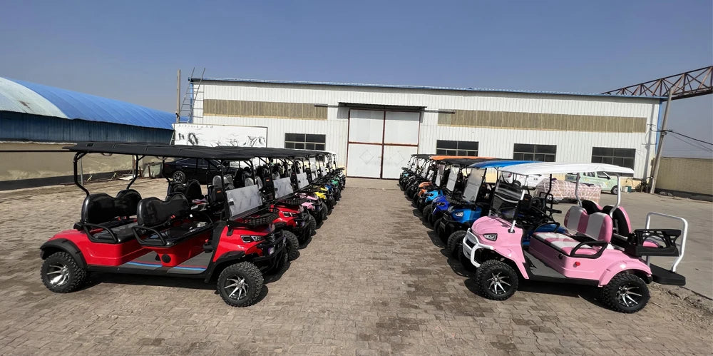 Top Sales Newest Adult 48V 60V 72V Electric Golf Buggy 4 Wheel 2/4/6/8 Seater Off Road Car Electric Golf Cart