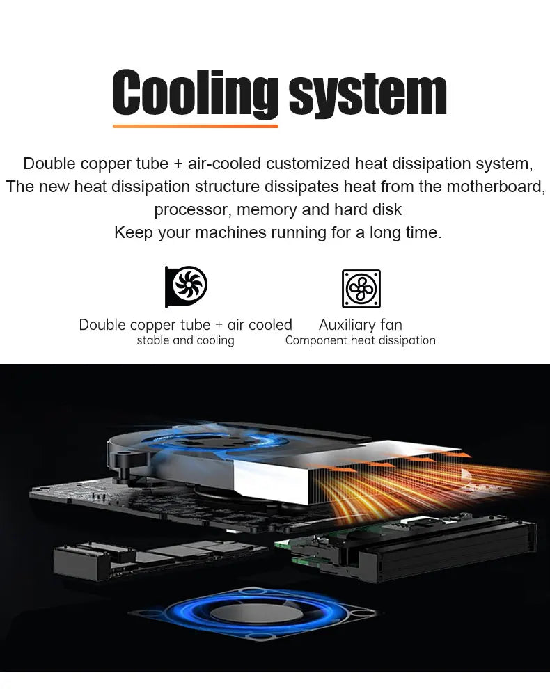 Ryzen 7-8745HS Mini Desktop PC for Gaming and Office Work 8-Core 16-Thread 32GB DDR5 RAM 1TB PCIe4.0 M.2 SSD 4K HD