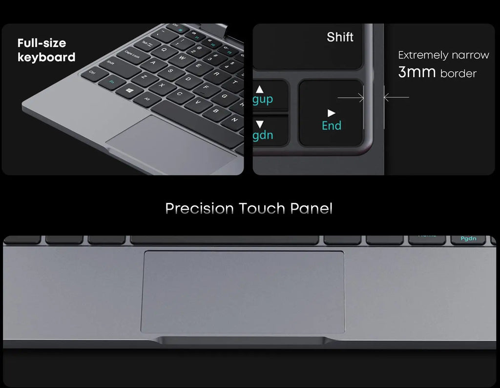 CHUWI MiniBook X 2-in-1 Touch Screen Laptop Intel N150 16GB LPDDR5 512G SSD 10.51"1920x1200 FHD Resolution Ultra-thin Notebook