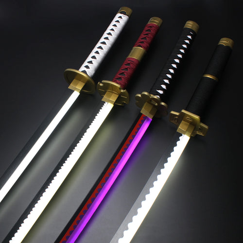 104cm / 41" Roronoa Zoro Katana LED Luminous Sword Role-Playing  Shusui Enma Kitetsu With Sword Holder And Belt
