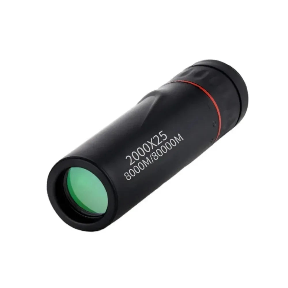 2000x25 HD Monocular Telescope Mini Portable Mobile Phone Telescope with Holder Camping Hunting Birdwatching Telescope