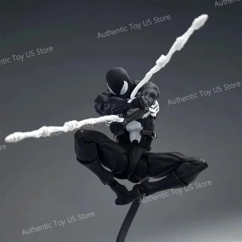 Mess Toys Spider-Man Symbiote Black Suit – Neighbor & Scarlet Spider Anime Action Figure – In Stock Gift Toy