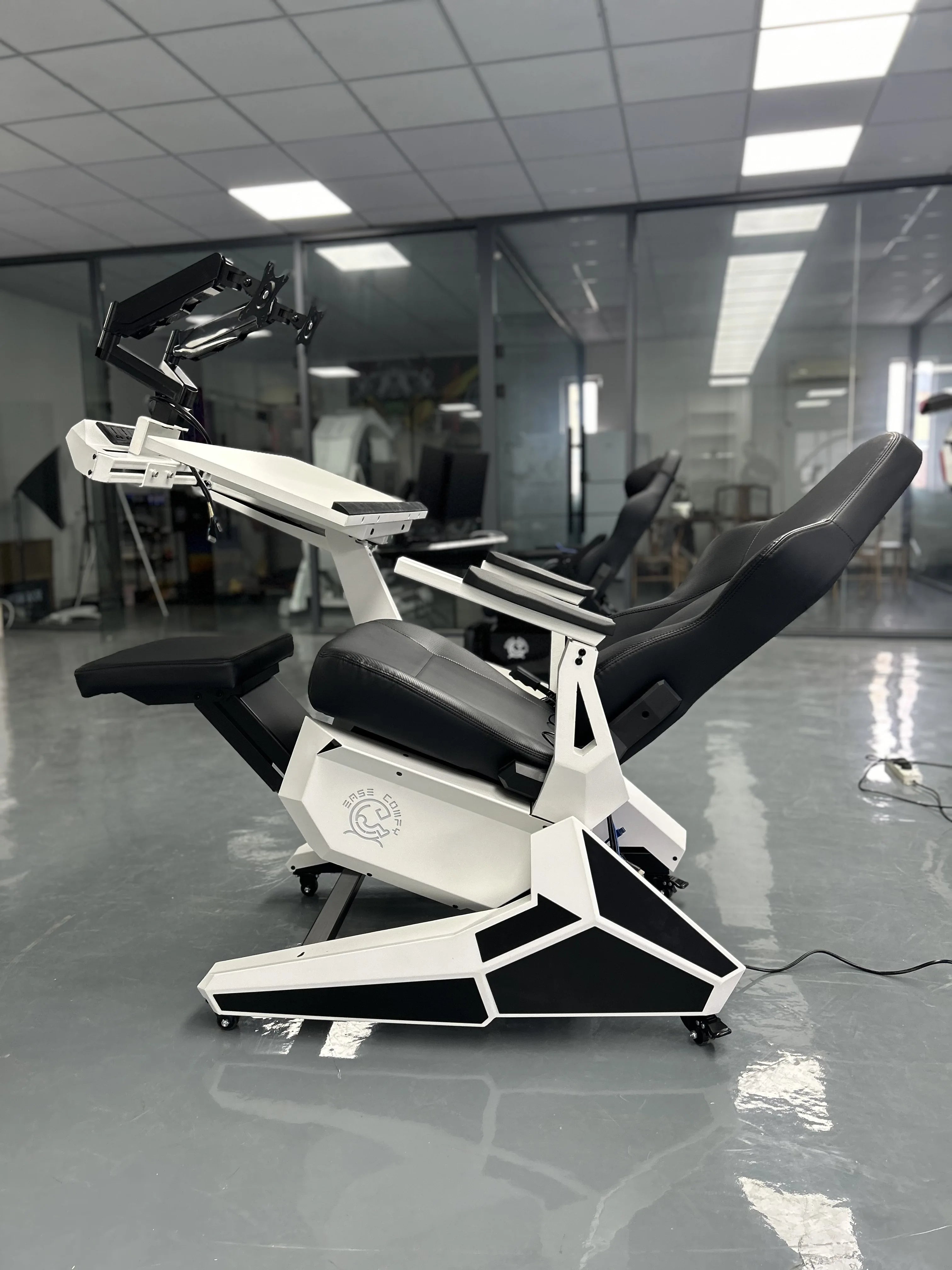 Cheap Comfortable Recline Computer Cockpit Zero Gravity Chair Ergonomic Chair Workstation for 1-2 Monitors