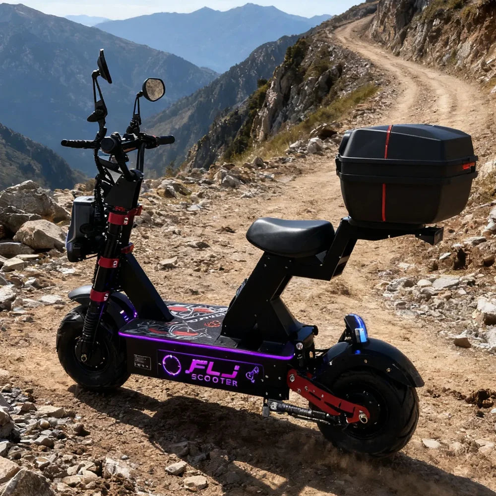 Latest K13 72V 12000W High Powerful Electric Scooter with APP/NFC Fast Speed 120km/h Fat Wheel E Scooters