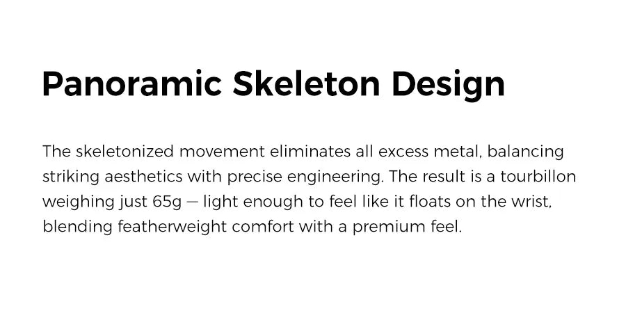 AGELOCER Free-sprung Balance Manta Tourbillon Watch Gold Watch Men's Luxury Skeleton Manual Mechanical Watch Gifts for Men