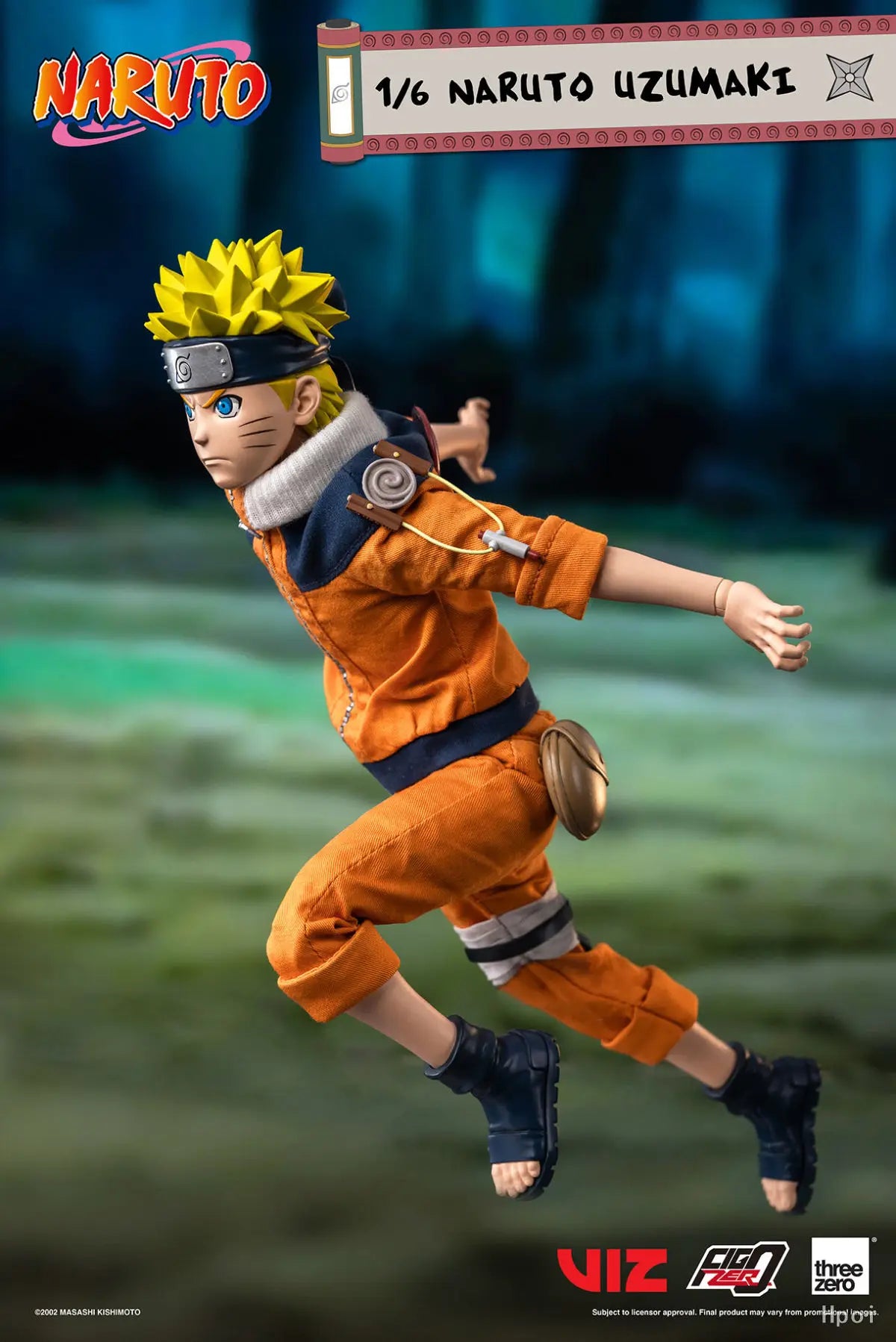 Threezero Genuine FigZero Series Naruto Uzumaki Kakashi Hatake Uchiha Sasuke Japanese Anime 1/6 Scale Action Figures Model Toys