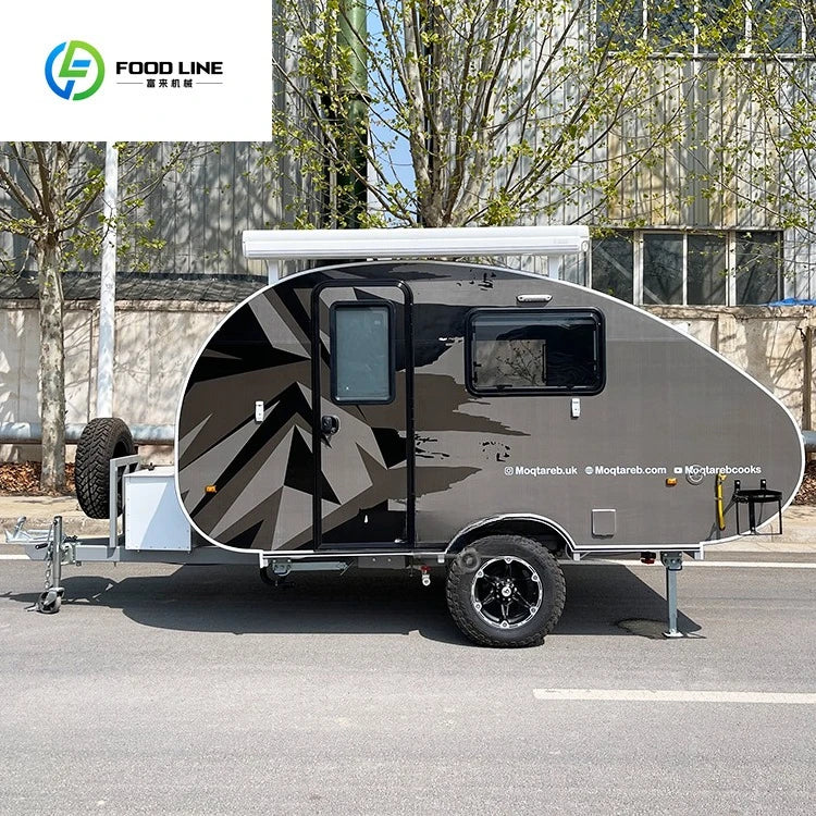 off Road Car House Mini Teardrop caravan Camping Rv Camper Van Trailer Travelling Motorhome Campervan for Sale