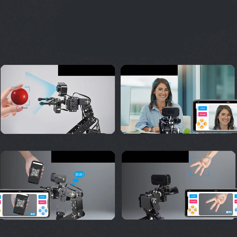 Multi Legged Transport Robot Quadruped Bionic Spider Ai Vision Intelligent Programming Learning Kit Sets Lithium