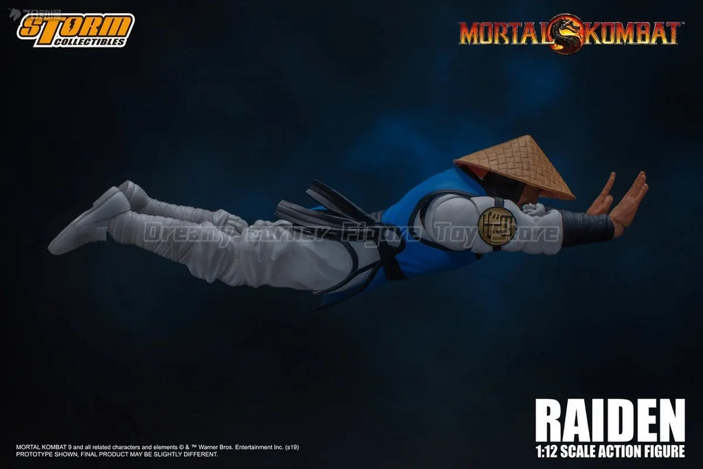 【In Stock】Original STORM COLLECTIBLES Mortal Kombat Series RAIDEN 1/12 Action Figure Toy Model Gift