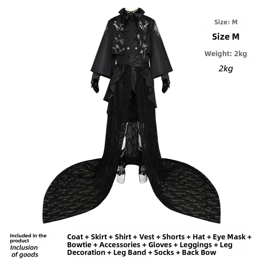 15th Anniversary Black Butler Cosplay Costume Stage Performance Anime Outfit Formal Wear Vocaloid Vsinger Dry Clean Only