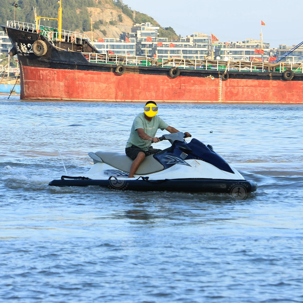Remote Control Electric Motorized Inflatable Jet Ski Boat Water Floating Motor Boat with Electric Underwater Scooter