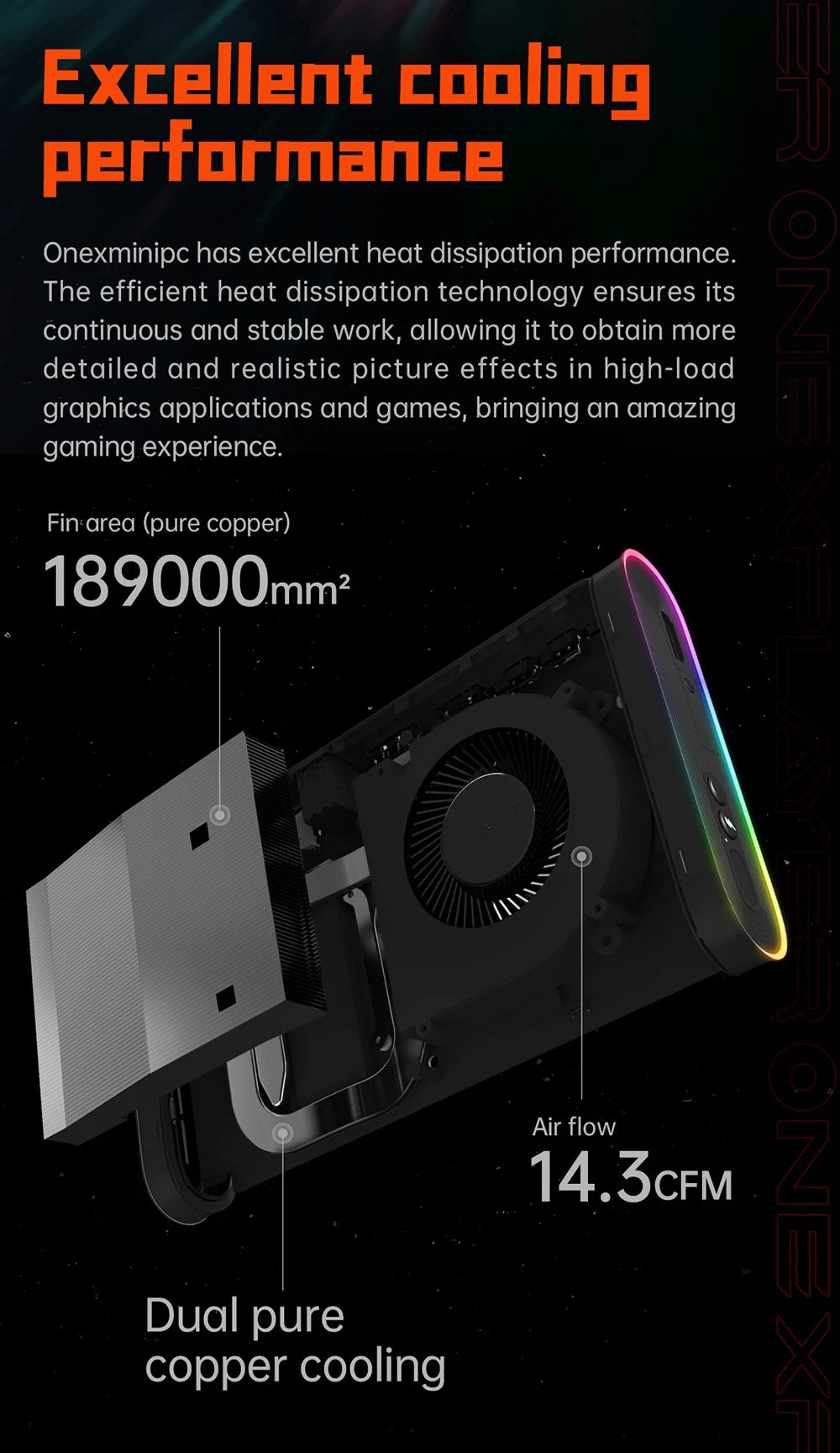 OneX M1 Mini PC Intel Ultra 9 185H Pocket Gaming Desktop Windows 11 RGB WiFi BT Office Home HTPC Portable Small Computer Host