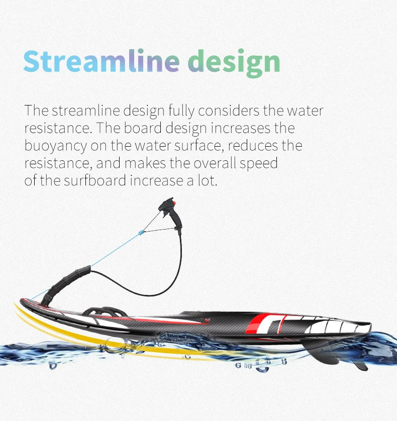 KOOTU Fuel Engine Surfboard 109cc Electric Surfboard Carbon Fiber Surfboard Powerful High Speed Surfboards