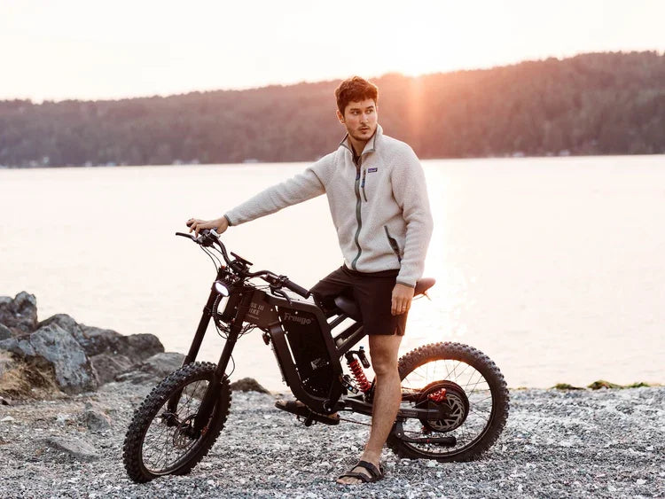 Freego X2 Electric Dirt Bike 6000W Motor 60V 30Ah Removable Battery Max 50Mph E-Bike 19" x2" Tire Off-Road Motorcycle for Adults