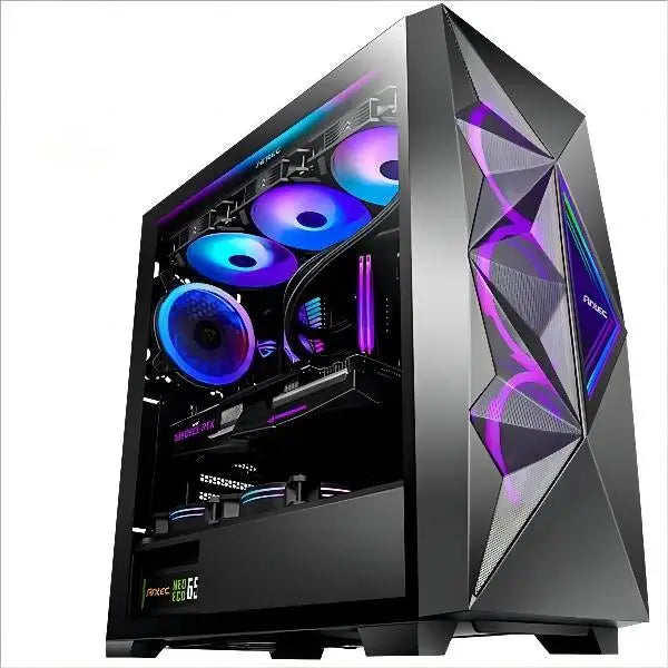 Gaming PC –  i5-14700F, RTX 5070 12GB, 32GB DDR5, 1TB NVMe SSD 3300MB/s, 700W PSU, 360mm ARGB Tube Water Cooler, Case with 7 AR