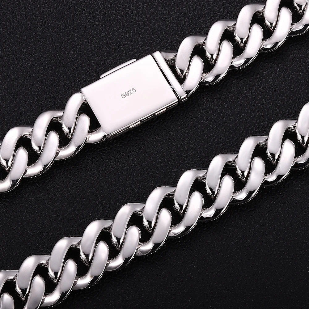 Luxury Tennis Necklace For Men Featuring Moissanite Suitable For Banquet Business Dinner And Prom Night