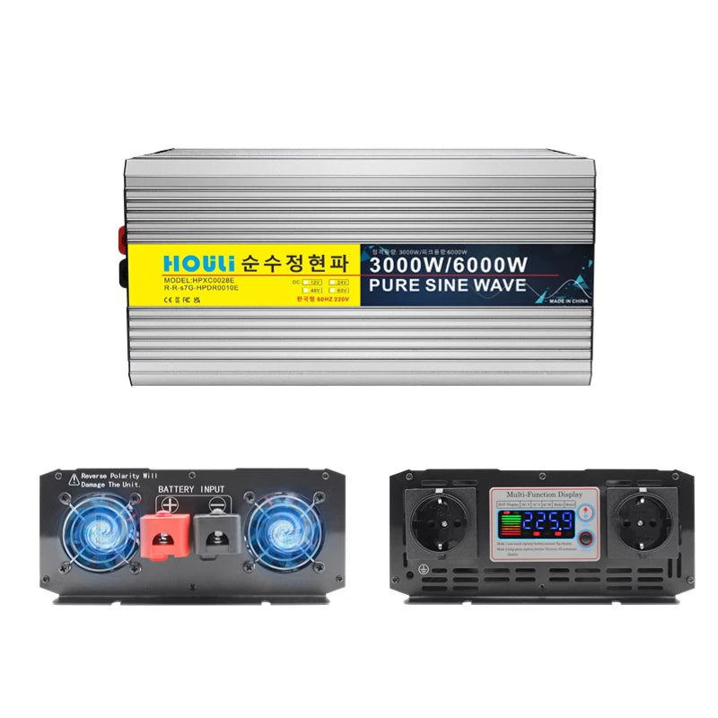 houli Inverter Pure Sin-wave 60Hz 12000W Inverter 24v Sin-wave Inverter 60Hz Korean 5-day Shipping for Car solar inverter