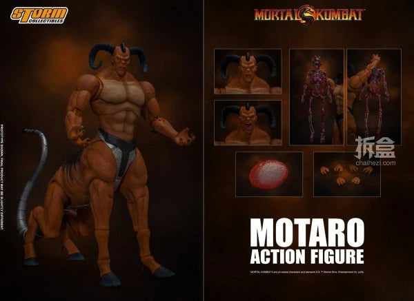 Storm Toys Genuine Mortal Kombat Series Fire Dragon Sub-Zero Motaro Lu Kang Goro Fighting Game 1/12 Action Figures Model Toys