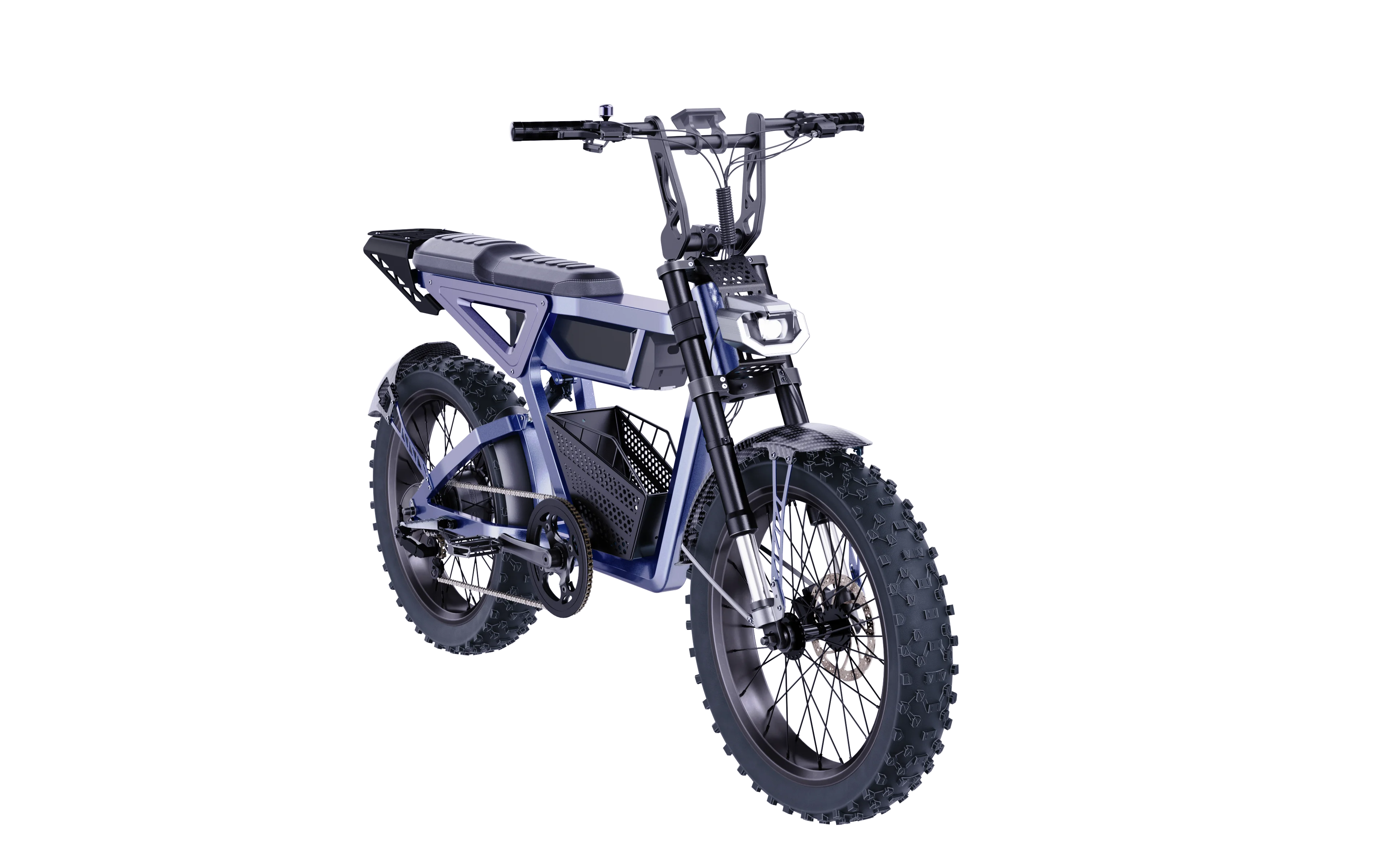 SXLL Custom Logo 20-Inch Fat Tire Electric Bike 1000W Stock Scrambler Moped with Air Shock 48v Lithium Battery for Urban Commuti