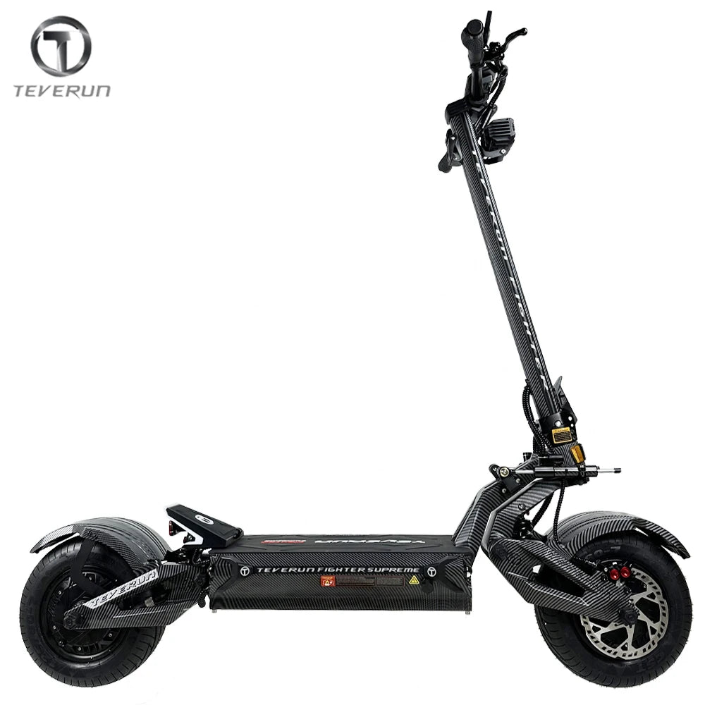 2026 Newest TEVERUN Fighter Supreme 7260R V4 72V 60Ah Battery 2*5000W Motor 13inch Tire Max Speed 110km/h Center Display