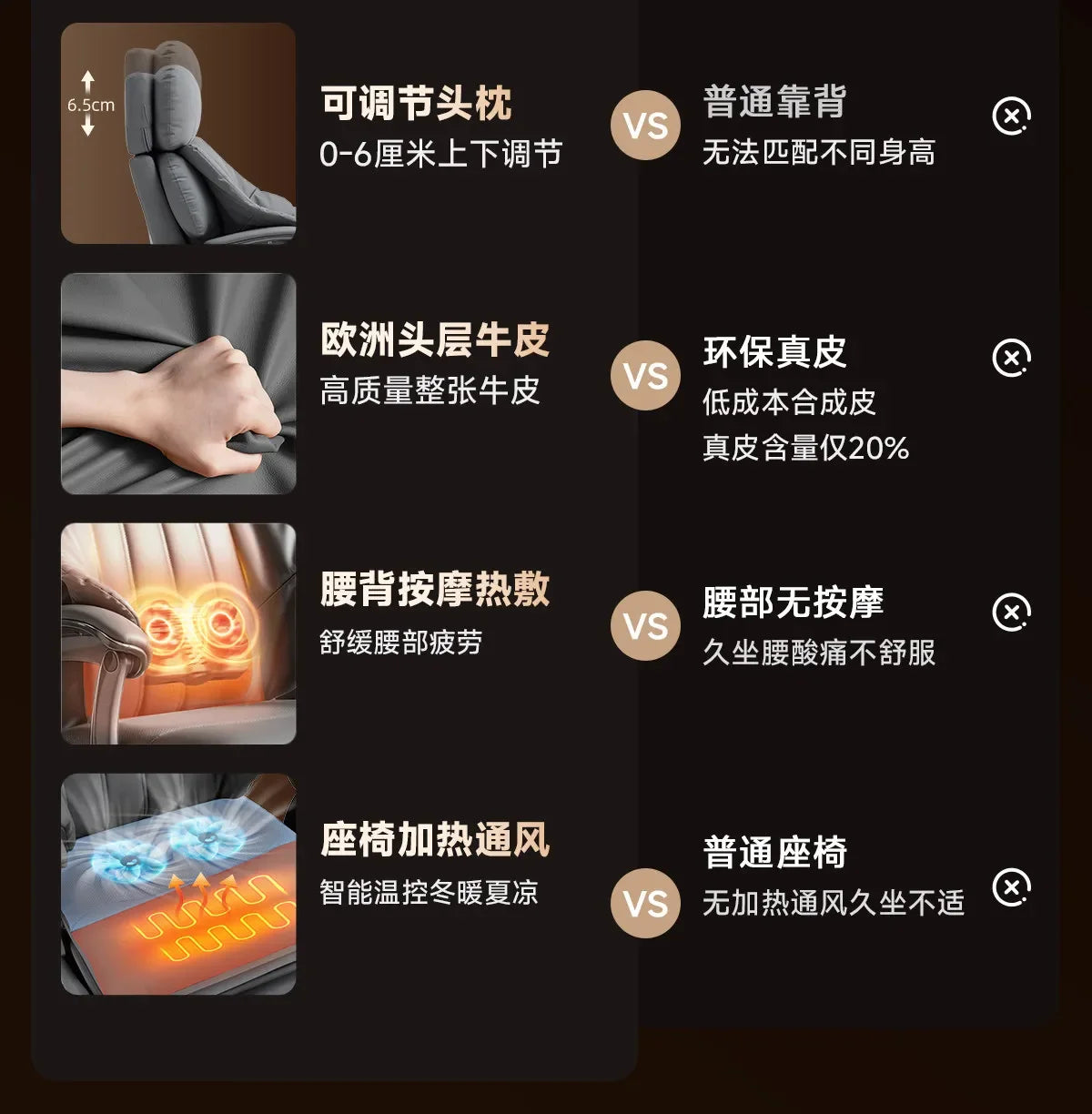 Hot sales Multi functional genuine leather elegant luxury gaming chairs cadeira gamer home furniture Ergonomically designed offi