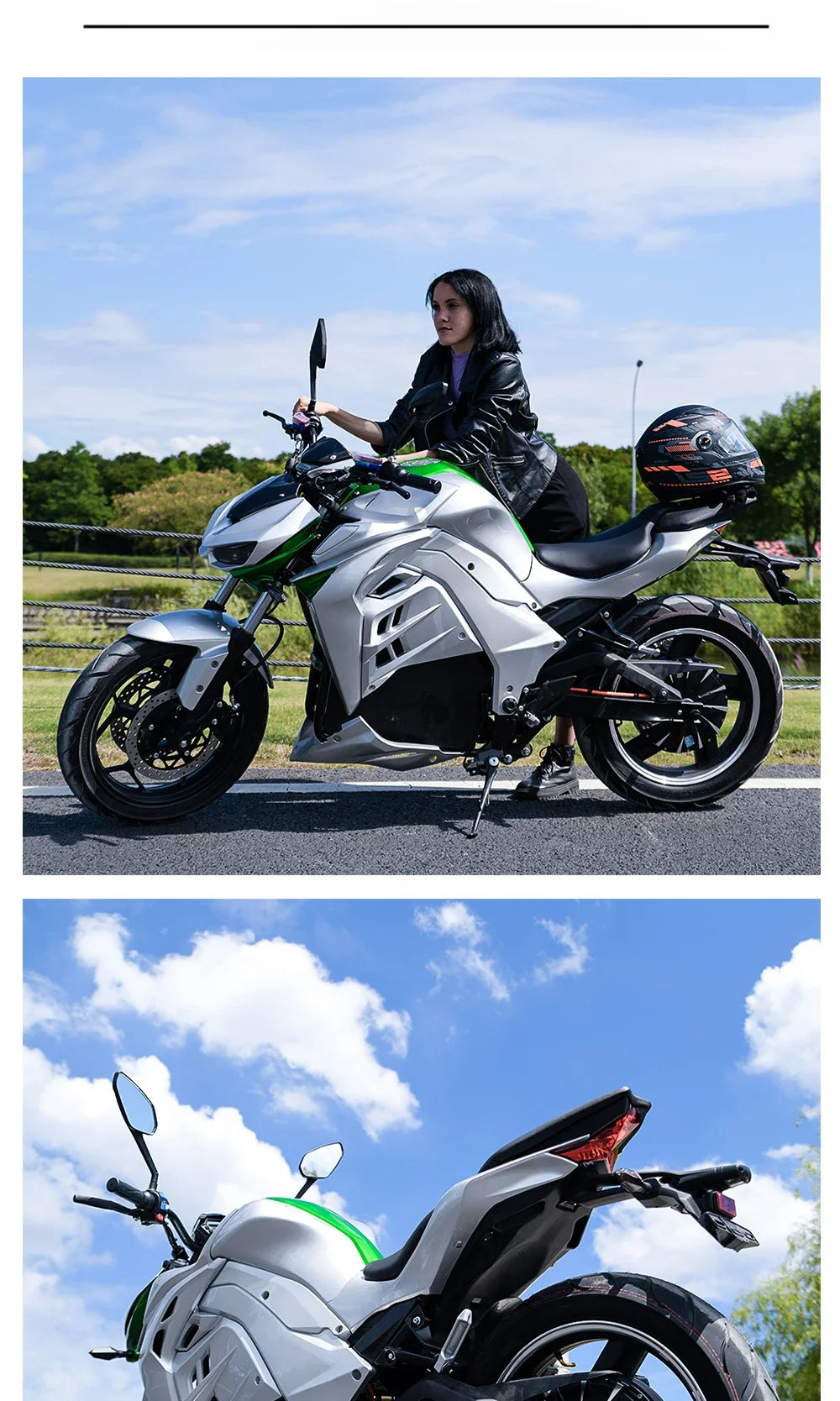 Factory Hot Selling HEZZO M7 72V 5000W 8000w Electric Racing Motorcycle 50Ah 130Km/H GPS Tracker Moped E  with EEC COC  Chopper
