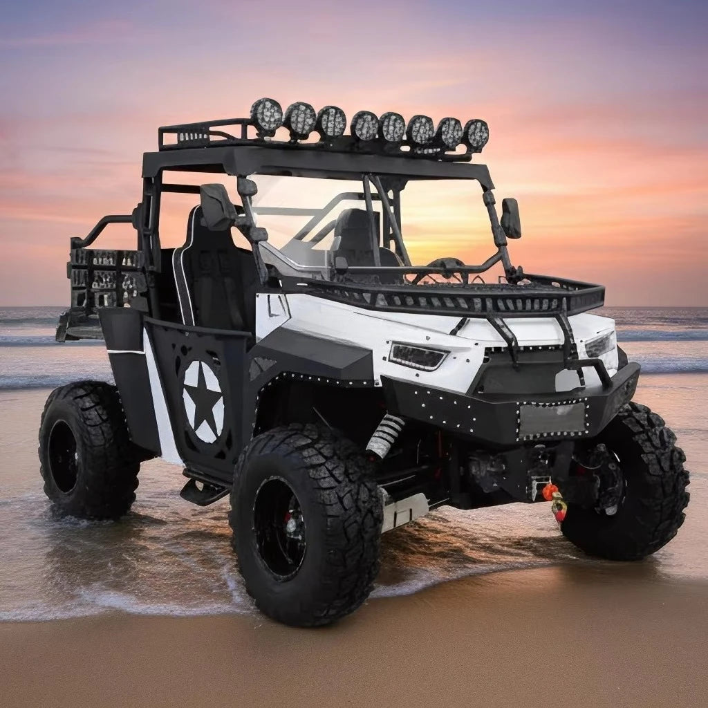 SXLL  Powerful four-wheel drive utility vehicle: axle-drive four-stroke engine with all-terrain suspension