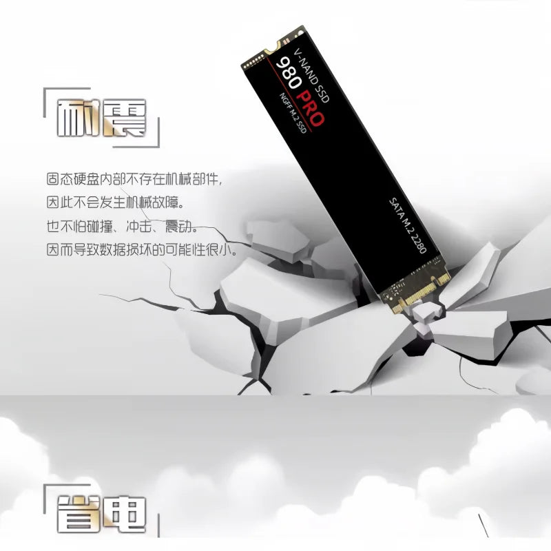 M.2 980 pro 4TB 2TB 1TB 2280 high speed Internal Solid State Drive NGFF SATA  TLC 560MB/s for Laptop And Desktop game console