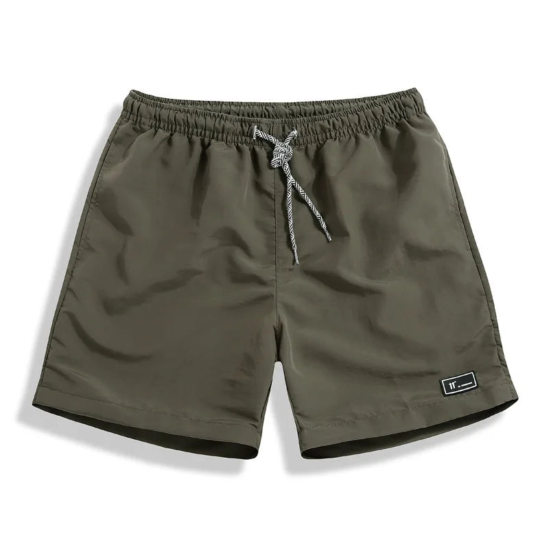 Casual Men's Summer Breeches Shorts Quick Dry Men Black Boardshorts Homme Classic Brand Clothing Beach Shorts Male